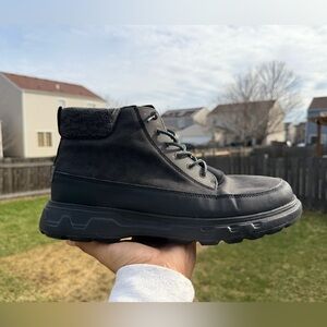 Hey Dude Men's Black Lace-Up Ankle Boots